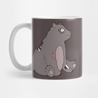 Zombie Bear Cartoon // Funny Halloween Zombie Mug